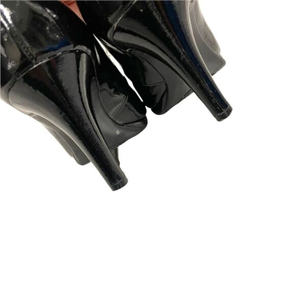 Naturalizer Michelle Almond Toe Pump Heels Black Patent Leather 9W - Picture 6 of 9